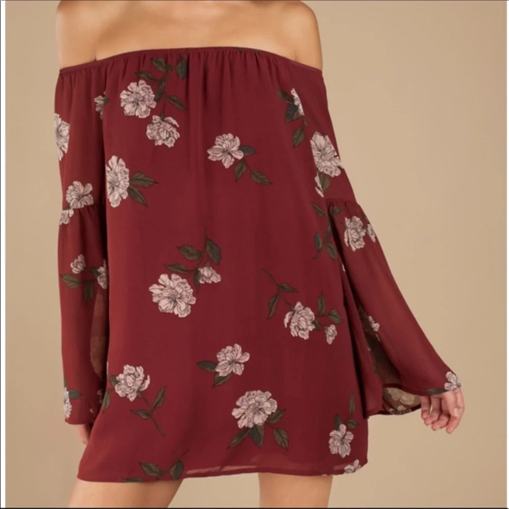 TOBI OFF SHOULDER DRESS - Picture 2 of 8
